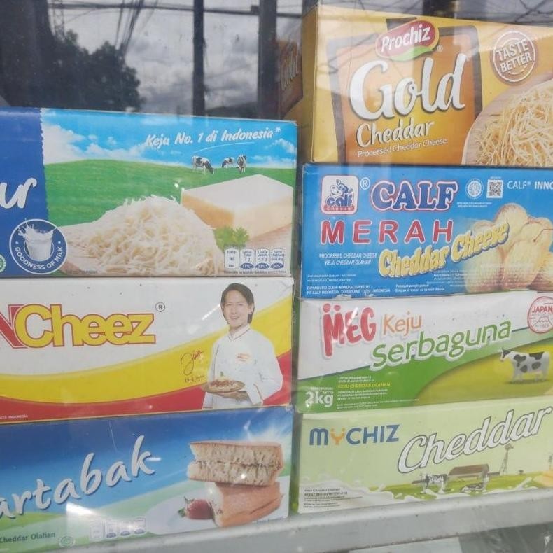 

(DISKON) keju cheddar 2kg MURAH prochiz wincheez calf merah meg mychiz kraft