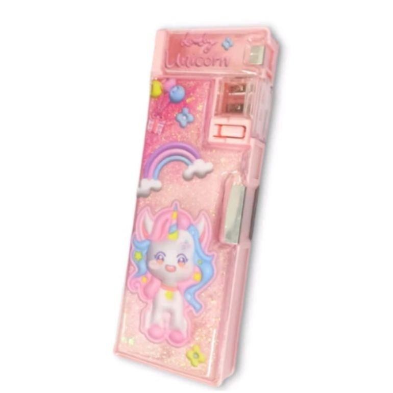 

Hemat Kotak Pensil Magnet Unicorn Gliter Manik Air, Pasir / Tempat Alat Tulis Anak Gliter Pasir / Tempat Pensil Magnet Gliter Manik Pasir, Air Frozen, Unicorn, Space, Kuromi Cod