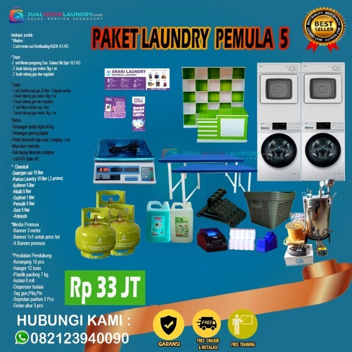 PAKET USAHA LAUNDRY KILOAN LENGKAP