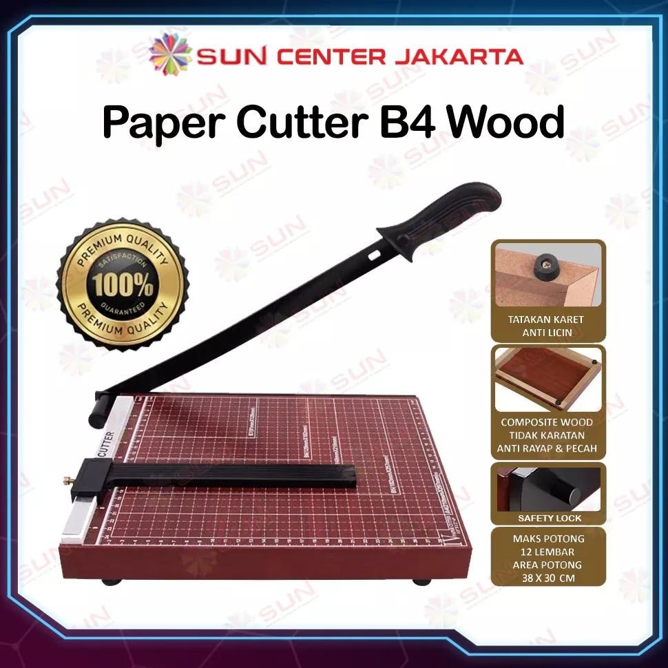 

LNB-1217 Paper Cutter Folio F4 / B4 ( Alat Potong / Mesin Pemotong Kertas HVS, Sticker, Dos, PVC ID Card, Yellow Board, Art Paper, Vinyl, Bontax Camel, Kertas Foto A5 A4 F4 B4 Glossy Silky Glossy Photo Paper) Termurah