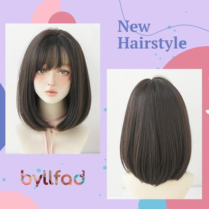 Wig Rambut Model Sebahu Poni S001