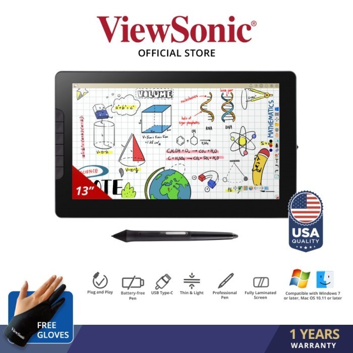 Viewsonic Pen Display Id1330 / Tablet Pen Display