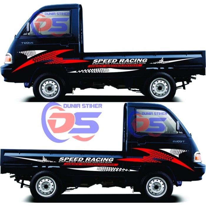 Stiker Mobil Pick Up Speed Racing Stiker Pick Up Colt T 120Ss