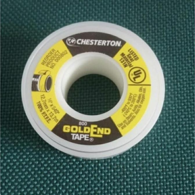Seal Tape Chesterton Gold End Untuk Pipa Gas.