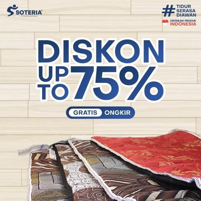 Kasur Lipat Anti Kempes Tebal / Kasur Busa / Kasur Lipat SOTERIA MIX