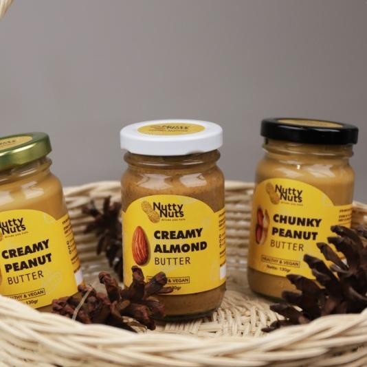 

Nuttynuts Gift Set A - Almond Butter, Creamy And Chunky Peanut Butter