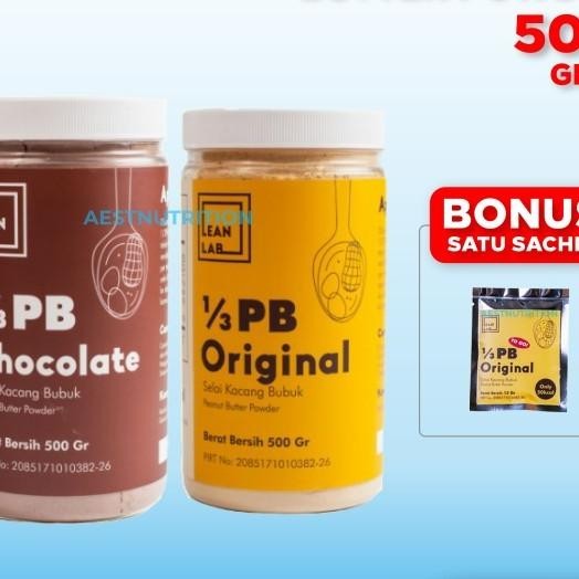 

Lean Lab 1/3 Pb Selai Kacang Bubuk 500 Gr Peanut Butter Powder