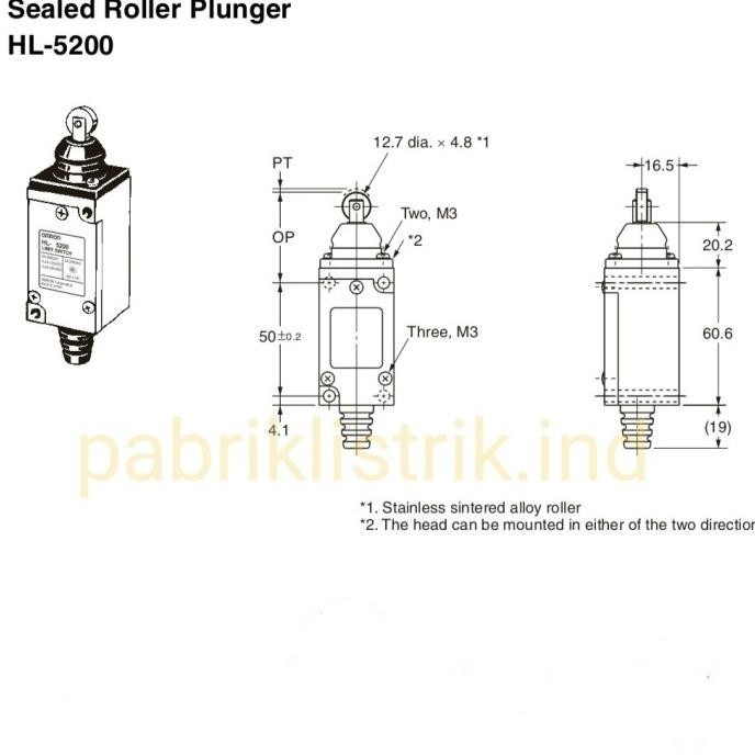 [ Bv ] Limit Switch Omron Hl 5200 Hl5200 Original Omron  Ready