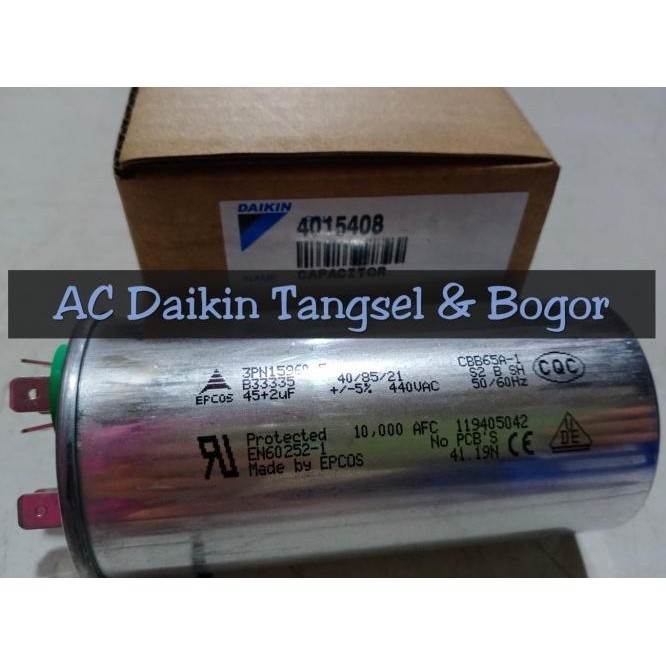 Capacitor / Kapasitor Ac Daikin 2Pk Ftne60Mv14 45+2Uf Original