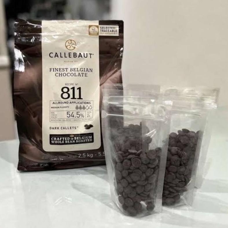 

(DISKON) callebaut dark Chocolate 811 Couverture 54,5% cokelat coklat 250 gr TERMURAH