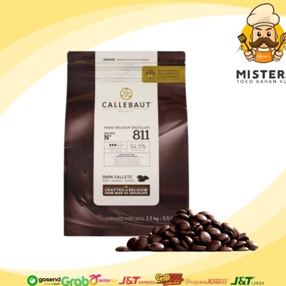 

(DISKON) Callebaut 811 Dark Chocolate Couverture 54,5% | 250 Gram | Callebaut Wall Balanced Bitter | Order Hanya Menggunakan Pengiriman Instan !