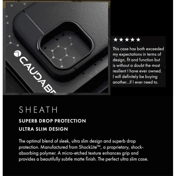 Original Caudabe Sheath Case iPhone 13 Pro Max 13 Pro 13 Mini - Casing Import Premium
