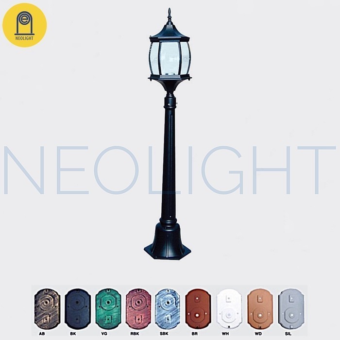 Lampu Taman Tiang Klasik Vintage Outdoor Lt 7102 A Lampu