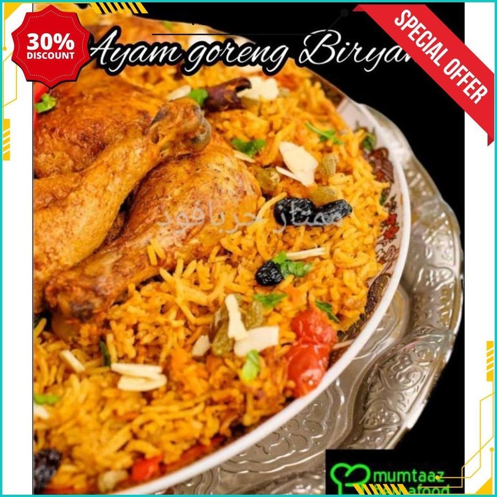 

7 Porsi Kenyang Paket Xtra Lengkap 640Gr Kebuli Briyani Mandhi Kabsa Bukhari Sultan Gratis Ongkir