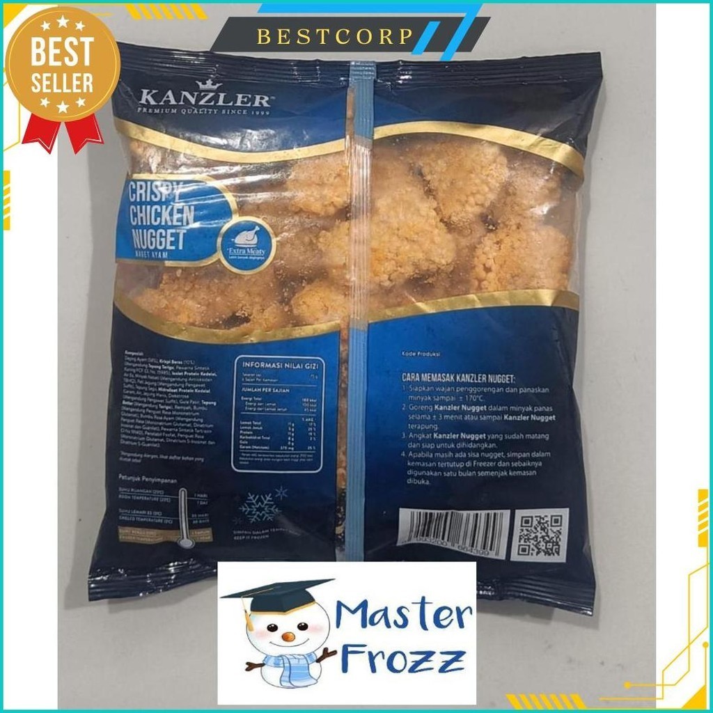 

Kanzler Chicken Nugget Crispy 450Gr Original Produk