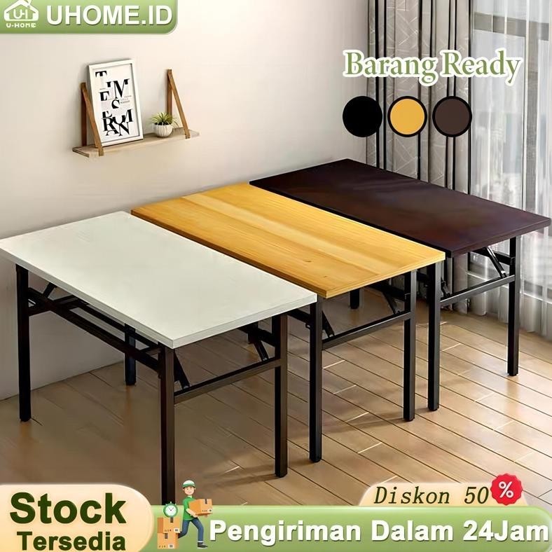 Meja Lipat Portabel Meja Makan Meja Belajar Lipat Meja Kerja Meja Lipat Besi Meja Pelatihan Serbagun