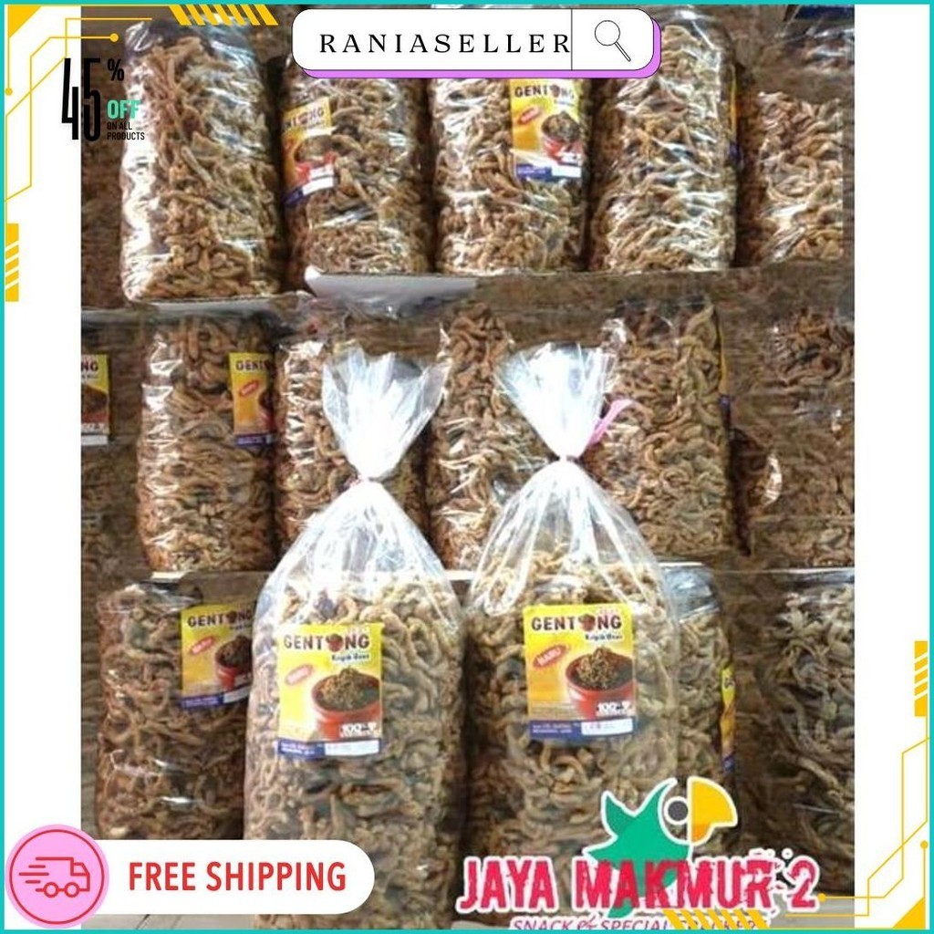 

Keripik Usus Ayam Super 1Kg Gurih Renyah Enak Siap Kirim
