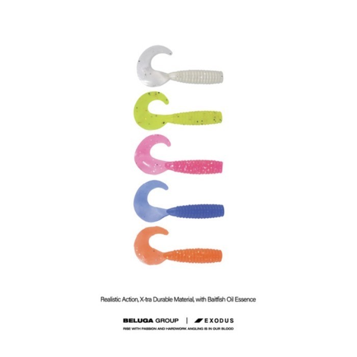 Exodus Soft Lure Power Pack - Curly Tail 45 Softlure - Soft Plastic