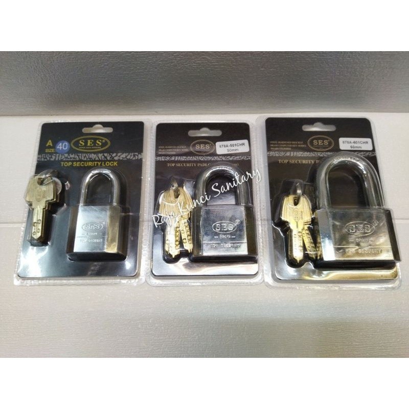 NEW SERIES GEMBOK SES 40/50/60/MM/GEMBOK PAGAR SES/GEMBOK GERBANG SES/ORIGINAL SES SPAIN ORIGINAL