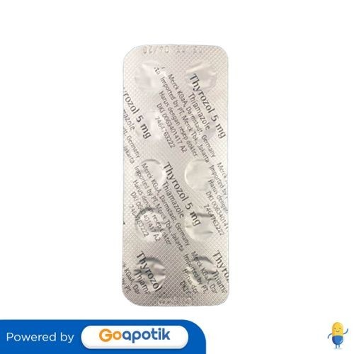 THYROZOL 5 MG STRIP 10 TABLET / HIPERTIROID