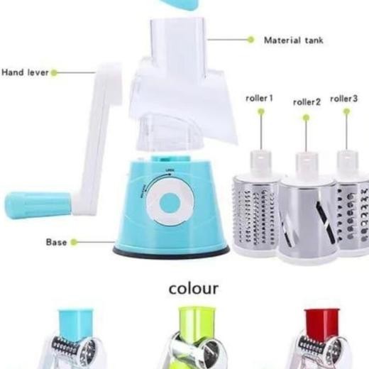 Giling Dan Giris Parutan Putar Buah Sayur Manual Serbaguna