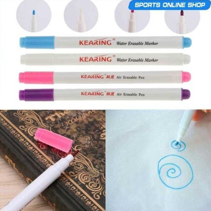 

4 Pcs Pena Penanda Kain Larut Dalam Air Ukuran 1Mm Dapat Dihapus S005