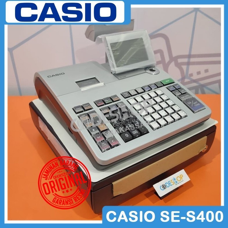 

Cash Register Casio S400 Mesin Kasir Casio S400 Casio Se-s400