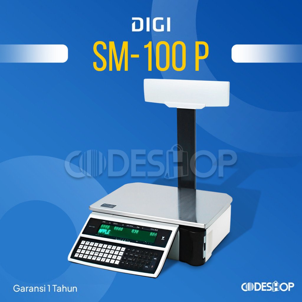 TIMBANGAN DIGITAL CETAK LABEL BARCODE DIGI SM 100 P - DIGI SM 100P