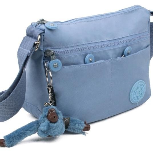 Kipling Tas Dompet Hp Wanita Dompet Hp Selempang Nylon 4 Resleting