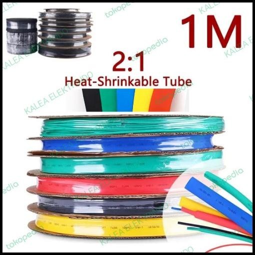 Heatshrink 8Mm Selongsong Selang Kabel Isolasi Bakar 8 Mm Warna