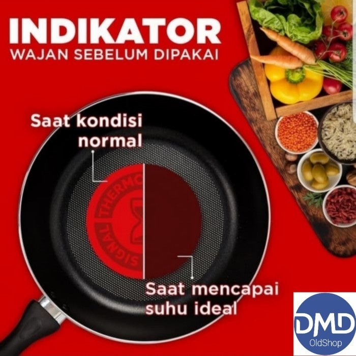 Tefal Everyday Cooking Frypan 24Cm Teflon Wajan Pengorengan Original