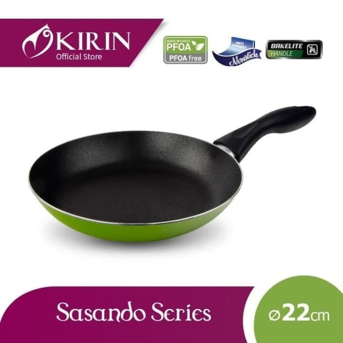 Wajan Teflon Kirin Sasando Hijau Anti Lengket Murah Bagus