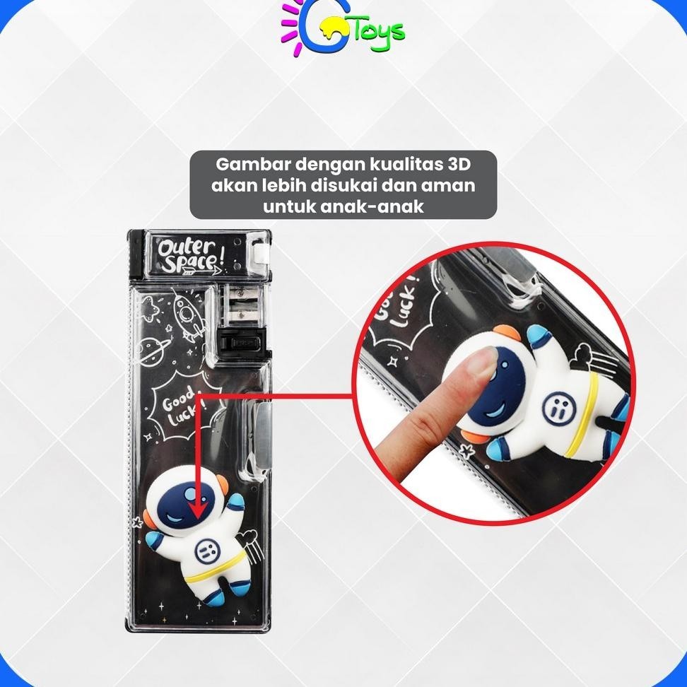 

VEX-2126 CR-A59 Tempat Pensil Anak 3D Timbul Magnetic Multifungsi Alat Tulis Sekolah / Kotak Pensil Pencil Case Magnet Untuk Anak Tk Premium