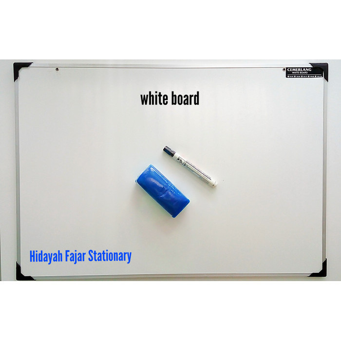 

papan tulis + spidol whiteboard + ghapus papan tulis