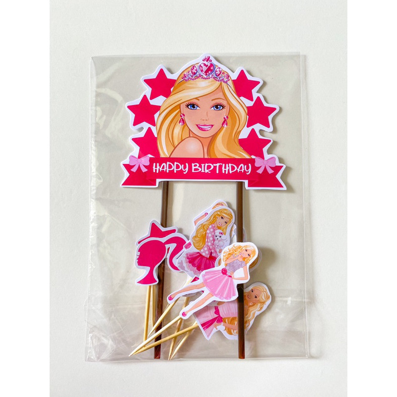 Penawaran Spesial Topper Barbie / Topper Kue Barbie / Cake Topper Barbie / Hiasan Kue Barbie /