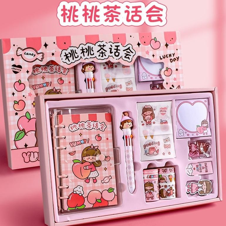 

rt-342 Stiker Lucu 1 Set Box Tema Kartun Stiker Label untuk Buku Pegangan Diary Dekorasi DIY Stiker Spiral Elegan Bahan Buku Notebook Viral