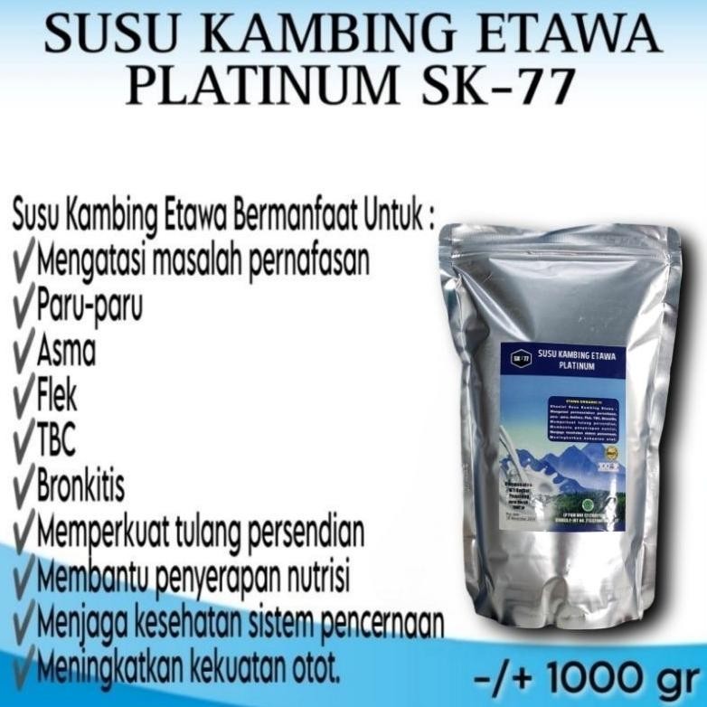 

Flash Sale Susu Kambing Etawa Platinum Sk77 Original 1000Gr / 1Kg Hig Quality