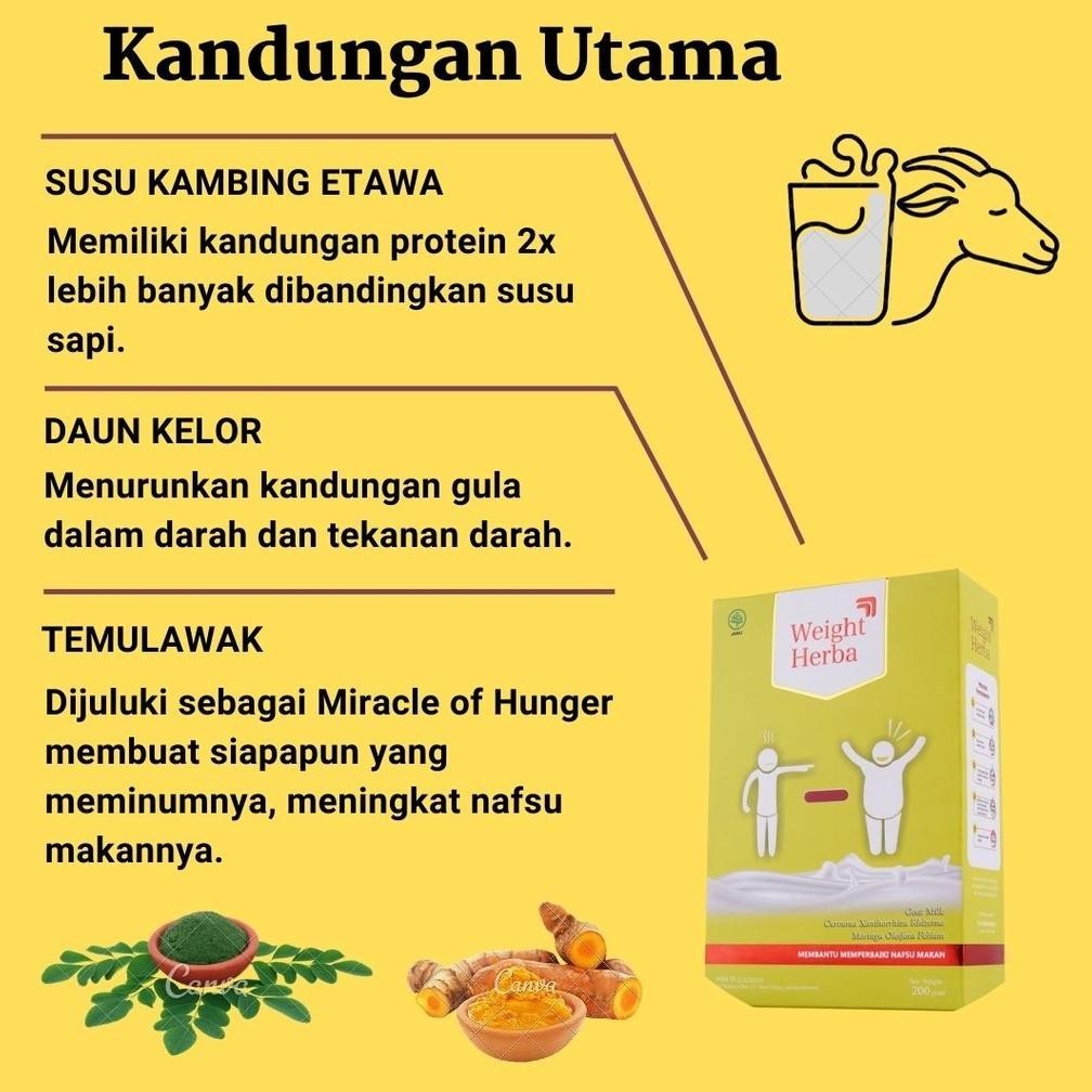 

Diskon Weight Herba Susu Penambah Berat Badan Original Tanpa Gula Isi 200 Gram Murah