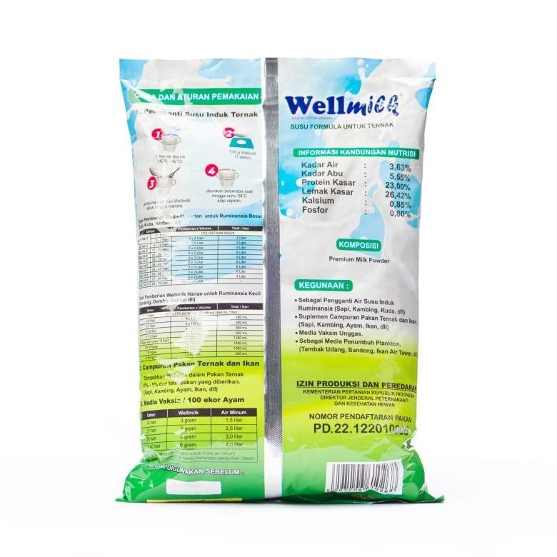 

Promo Susu Premium Wellmilk Kemasan 1Kg Untuk Anak Hewan Penganti Induk Murah
