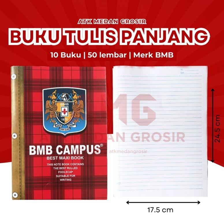 

Sale Buku Panjang Bmb Isi 50 Lembar 10 Buku