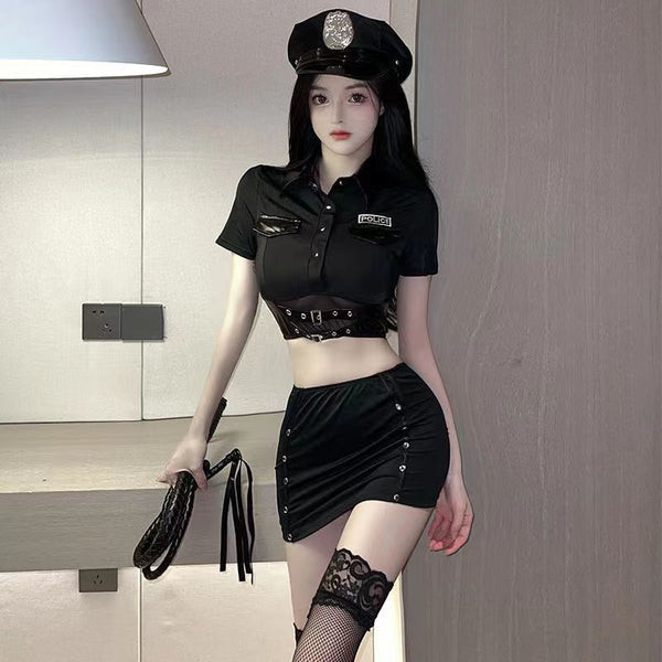 SEXY LINGERIE COSPLAY POLICE POLISI SEXY HOT EROTIC SEKSI CANTIK BERGAIRAH