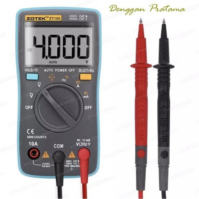 HARGA DISC - ZOTEK ZT100 DIGITAL MULTITESTER MULTIMETER AVOMETER ORIGINAL