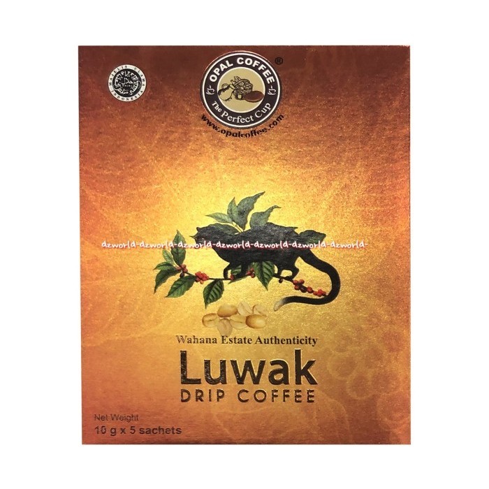 

Secrenada - Opal Coffee Luwak Drip Coffe 5Sachet Kopi Dengan Saringan Filter Bubuk