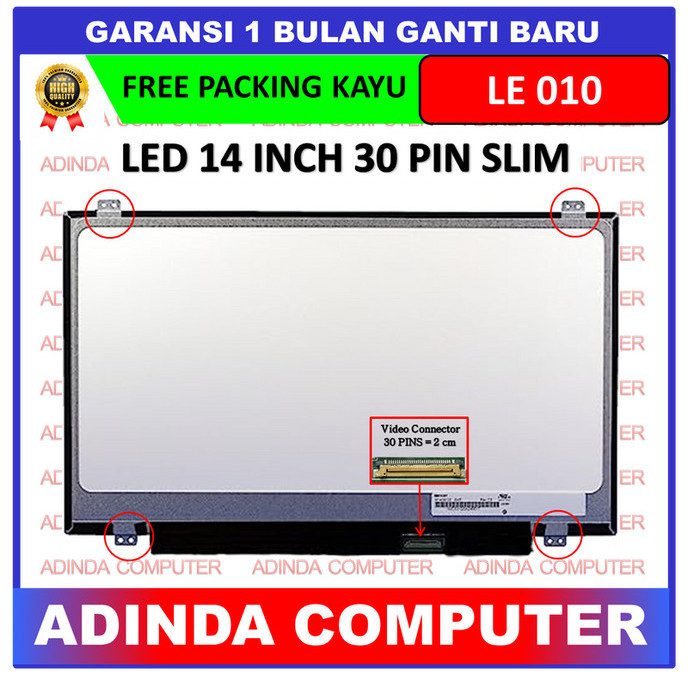 LCD LED Laptop B140XTN02.4 B140XTN02.D HB140WX1 14.0 30 Slim