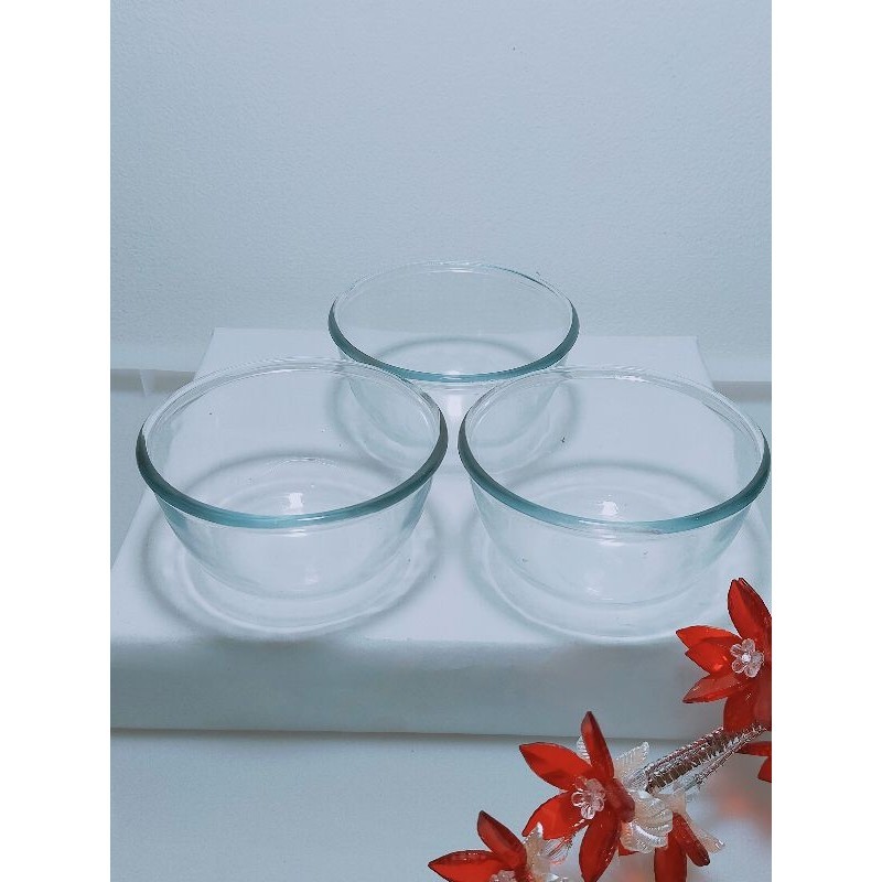 KIG-BIB4B | MANGKOK KACA TEBAL KEDAUNG | MANGKOK KACA KEDAUNG 4 INC