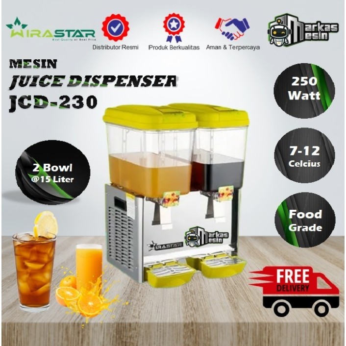 Mesin Jus Dispenser / Juice Dispenser WIRASTAR JCD-230