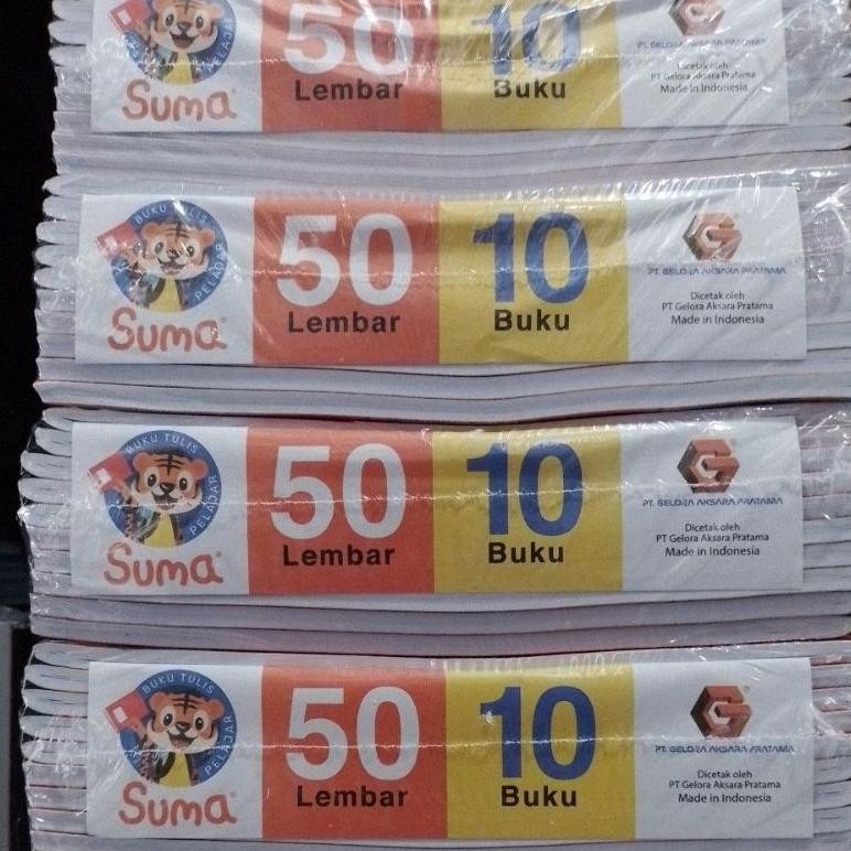 

Big Sale Buku Tulis Campus Boxy Suma 50 Lembar ( Pak 10 Buku ) [ Original ]