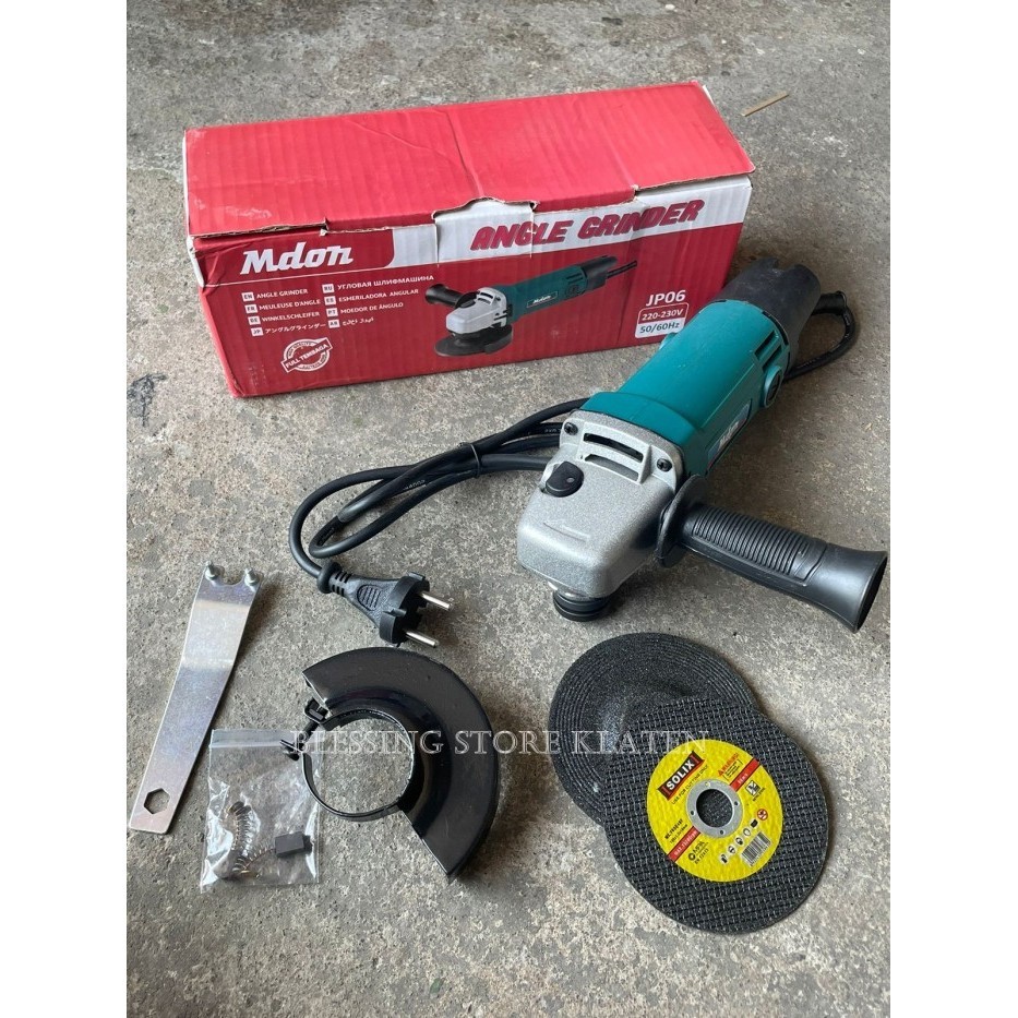 .........] ANGLE GRINDER 4" MDON JP06 MESIN GERINDA TANGAN 4" JP06 MDON