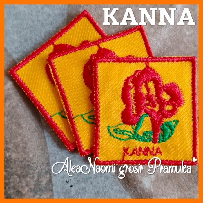 

populer] tanda regu Pramuka Putri bunga Kanna bordir tanda regu Kana bordir