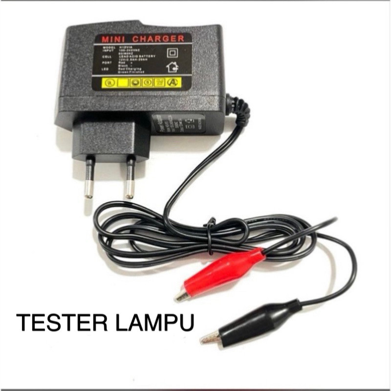 alat tes lampu tester Lampu LED DC colok listrik headlamp motor